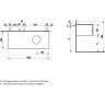 Шкафчик под раковину LAUFEN IL BAGNO ALESSI ONE 1200 мм со скрытым сифоном, для 1897.3 4.2416.2.097.630.1